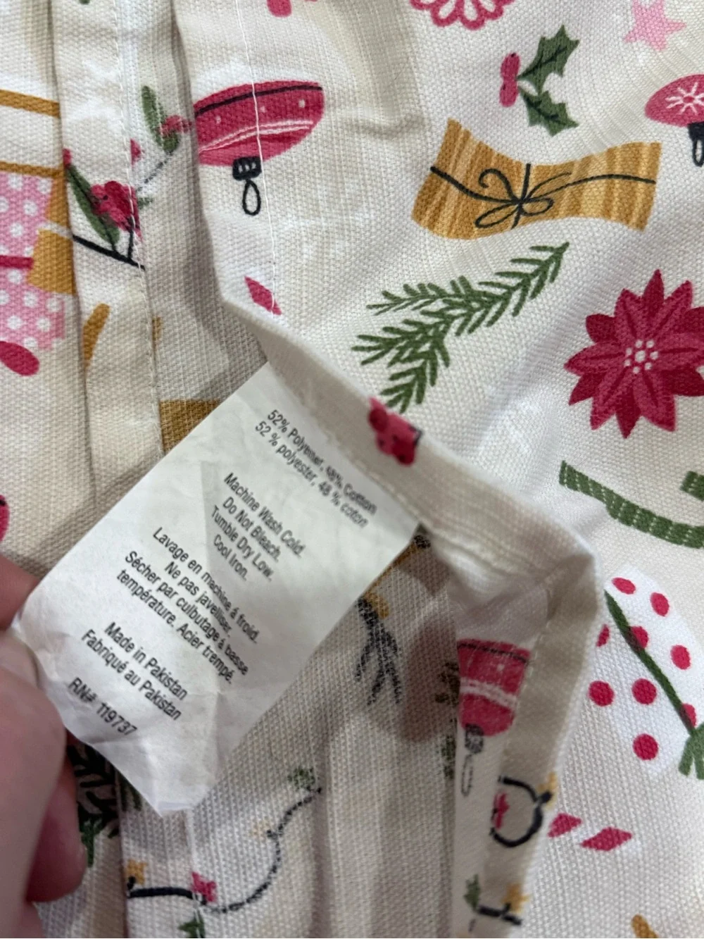 Christmas Fabric Shower Curtain